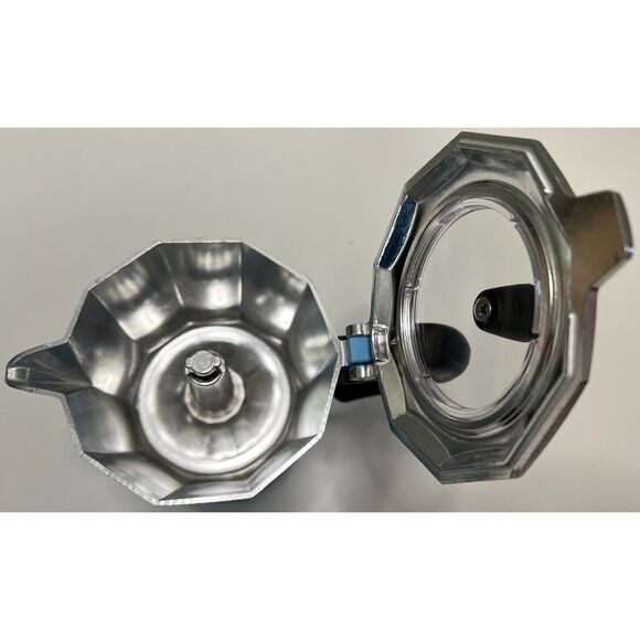 NWOT Blue Pezzetti Italexpress Moka Pot/Espresso Maker - Picture 3 of 6